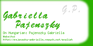 gabriella pajenszky business card